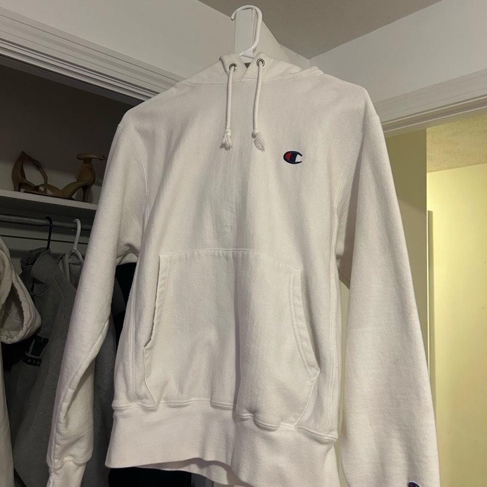 White Champion Hoodie